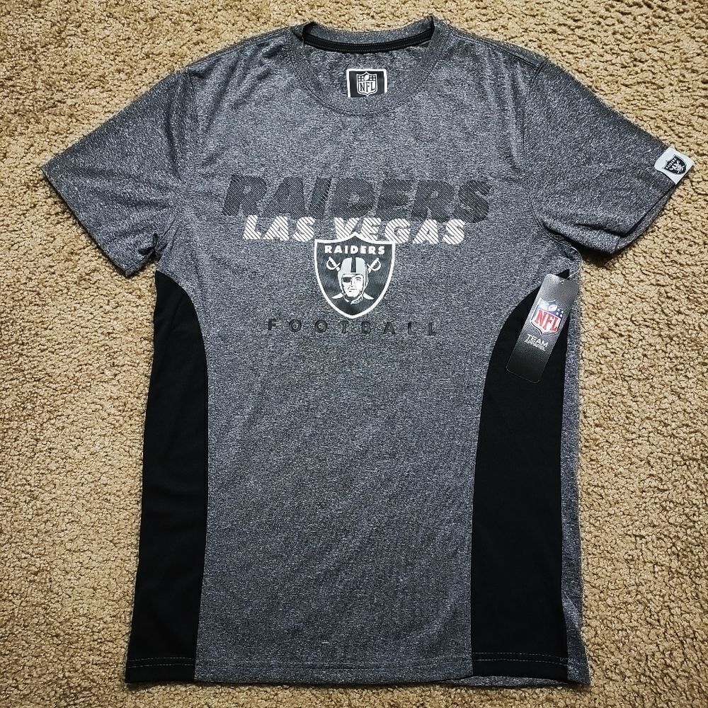 NFL Football Las Vegas Raiders Men's Gray T-Shirt Small -Q